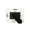 4x6 Inch Antique Flower Picture Frame White MDF, Metal & Glass by Foreside Home & Garden - 4 of 4