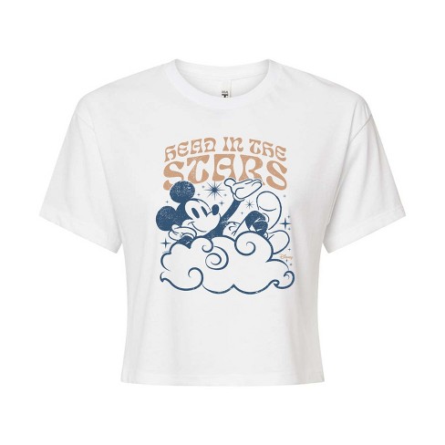 Women's - Disney - Head In The Stars Cropped Graphic T-Shirt - image 1 of 4