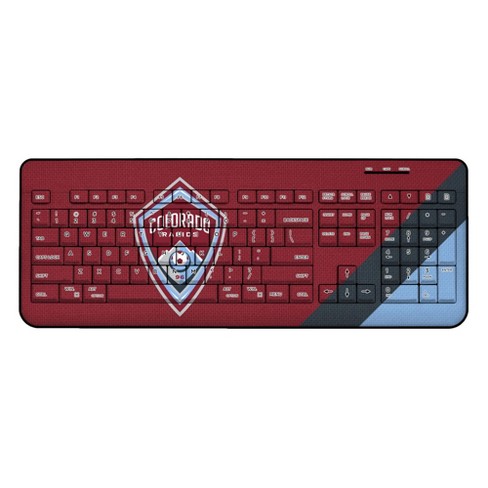 Keyscaper Colorado Rapids Diagonal Stripe Wireless Usb Keyboard : Target