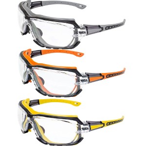 3 Pairs of Global Vision Eyewear Octane Safety Motorcycle Goggles - 1 of 4