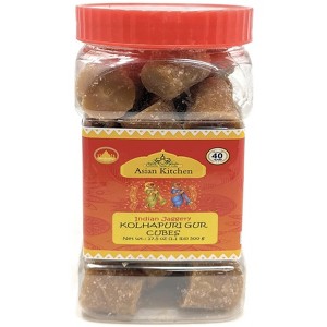 Kolhapuri Gur (Jaggery) Cubes - 17.5oz (1.1lbs) 500g PET Jar - Asian Kitchen - 1 of 4