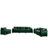 3 Piece Corduroy Deep Seat Sectional Sofa Set with Comfortable Oversized Design, Flexible Sofa Combinations, and Soft Throw Pillows - 4 of 4