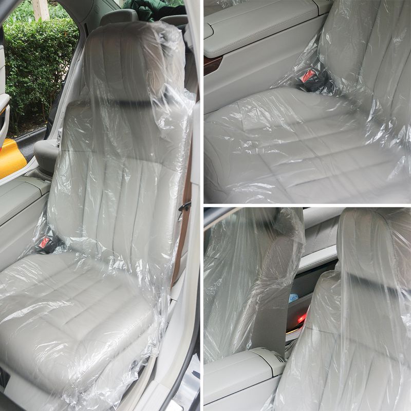 Unique Bargains Waterproof Dustproof Seat Covers Universal for Car Truck Taxi SUV 100 Pcs, 2 of 8