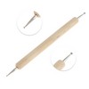 Unique Bargains Wood Pole Drilling Nail Painting Brushes Set for Home DIY Wood Color 5 Pcs - 3 of 4