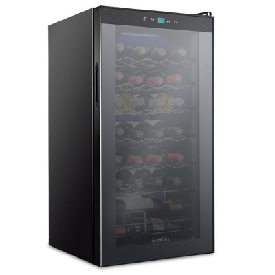 Ivation 28-bottle Compressor Freestanding Wine Cooler Refrigerator ...