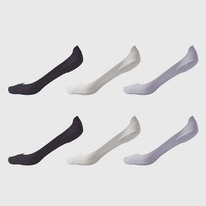 Alilang Women's Non-slip No Show Socks Soft Solid Bottom for Casual 6Pk - 1 of 4