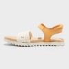 Toddler Blair Woven Strap Footbed Sandals - Cat & Jack™ Cognac - 2 of 4