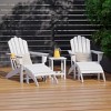 WestinTrends Highland 5-Piece Adirondack Chair with Folding Ottoman and Table Set - 2 of 4