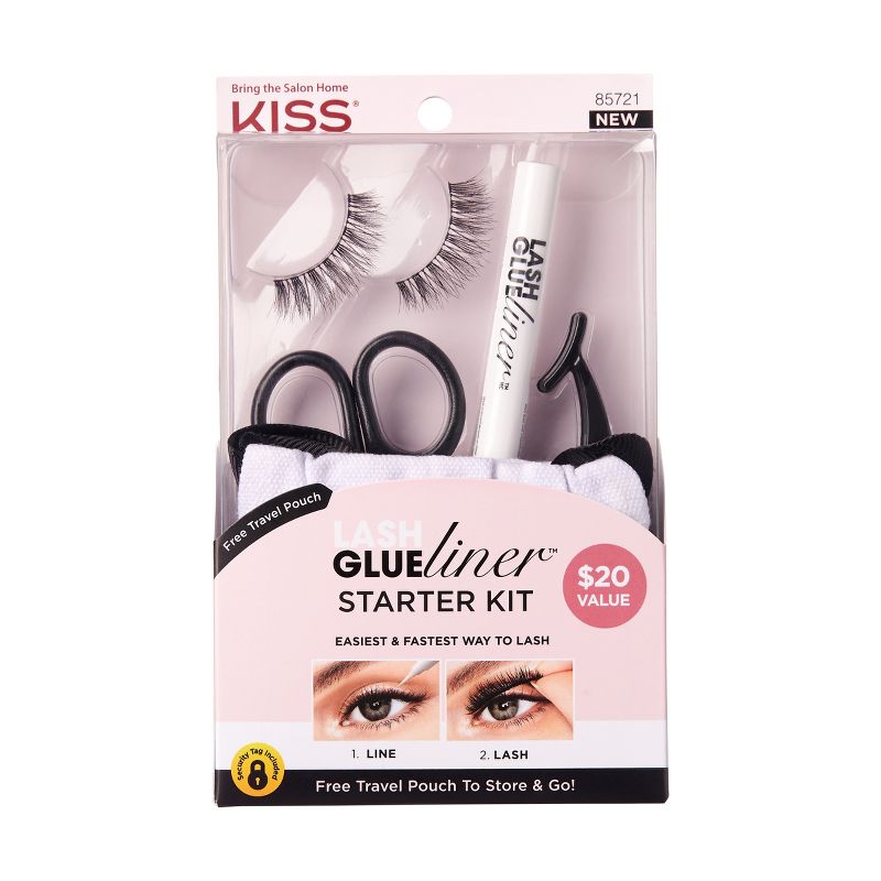 KISS Products Glue Liner False Eyelashes Starter Kit - 5ct, 1 of 9