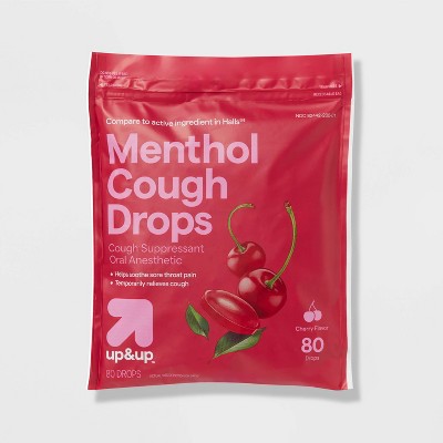 Menthol Cough Drops - Cherry - 80ct - up&up™