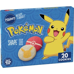 Pillsbury Ready-to-Bake Pokemon Shape Sugar Cookie Dough - 9.1oz - 1 of 4