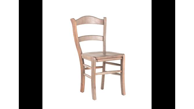Set of 2 Lunaria Curved Ladder Back Side Chairs White - Linon, 2 of 15, play video