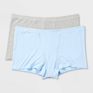 Women's 2pk Modal Blend Boy Shorts Underwear - Auden™ - 1 of 3