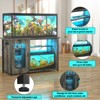 Aheaplus 55-75 Gallon Rectangle Aquarium Stand with Power Outlets & LED Light,Fish tank stand - 3 of 4