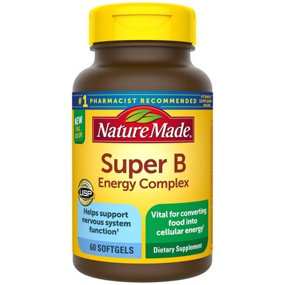 Nature Made Super B Energy Complex Softgels - 60ct : Target