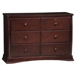 Delta Children Universal 6 Drawer Dresser Black Cherry Target