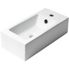 ALFI ABC116 White 20Inch Small Rectangular Wall Mounted Ceramic Sink with Faucet Hole - 2 of 4