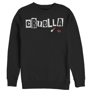 Men's Cruella Lipstick Logo Sweatshirt - 1 of 4