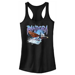Juniors Womens Avatar: The Way of Water Retro Tulkun Logo Racerback Tank Top - 1 of 4