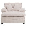 NicBex 56.3 Inch Modern Corduroy Single Sofa with 2 Toss Pillows and A Ottoman, Comfy Sofa- Deep Seat Couch for Living Room - 4 of 4