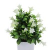Unique Bargains Artificial Plants Lily Flower Bonsai Arrangement Plastic 3.74"x3.74"x10.63" 1 Pc - 4 of 4