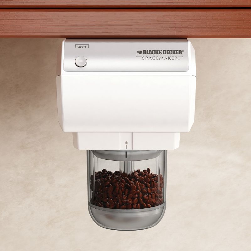 Black & Decker CG800W Spacemaker Mini UTC Food Processor and Coffee Grinder in White, 3 of 6