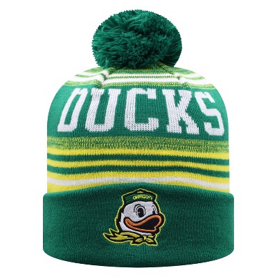 NCAA Oregon Ducks Men's Rupture Knit Cuffed Beanie with Pom