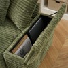 111.4'' Corduroy L-Shaped Sectional Sofas with Armrest Cup Holder, Storage, and Reversible Recliner - 2 of 4