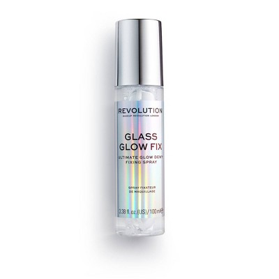 Makeup Revolution Glass Glow Fix Fixing Spray - 0.5 fl oz