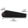 Unique Bargains Home Office Plastic Nonslip Doorstops Black 4.7" x 1.4" x 0.9" 4 Pcs - 2 of 4