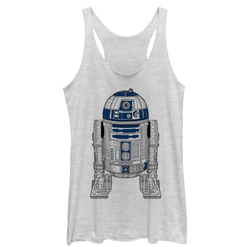 Women's Star Wars R2-D2 Detailed Droid Racerback Tank Top - image 1 of 3