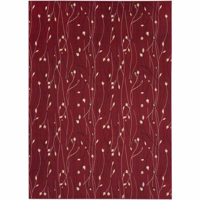 Nourison Grafix Flowing Vines and Blooms Indoor Area Rug