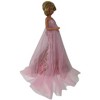 Doll Clothes Superstore Elegant Pink Floral Evening Gown Fits Barbie and 11.5" Fashion Dolls - 3 of 4