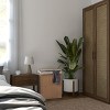 Seville Classics Modern Handwoven Lidded Rectangle Laundry Room Hamper with Liner - 3 of 4