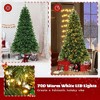 Resenkos 6-Foot Hinged Artificial Christmas Tree with Warm White LED Lights - - 2 of 4