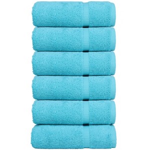 BC BARE COTTON Luxury Hotel & Spa Towel Turkish Cotton Hand Towel - Dobby Border (16x30 Inches) - 1 of 4