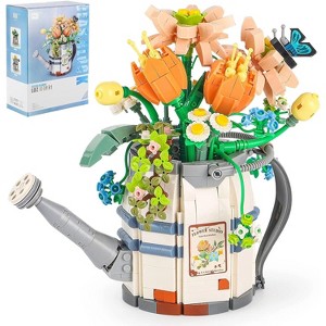 Hachikiko 973 PCS Flower Pot Building Kit - DIY Artificial Succulent Plants for Home Decor, Mother's Day Gift for Adults & Teens 14+ - 1 of 4
