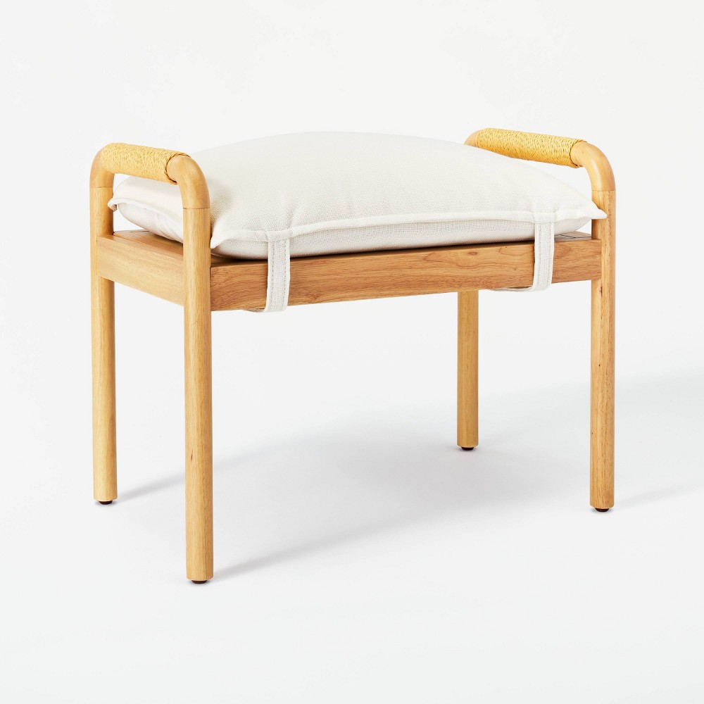 Ventura Ottoman Natural Threshold designed with Studio McGee