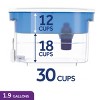 PUR Classic 30-Cup Water Dispenser Filtration System - Blue/White: BPA-Free, Filters Chlorine & Mercury, 40-Day Filter Life - 4 of 4
