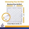 Filter King 8x30x1 Air Filter | 12-PACK | MERV 13 HVAC Pleated A/C Furnace Filters | MADE IN USA | Actual Size: 8 x 30 x .75" - 2 of 4