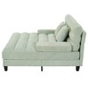 Merax Modern Chenille Adjustable Chaise Lounge Sofa with RGB LED Lighting - 2 of 4