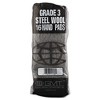 GMT Industrial-Quality Steel Wool Hand Pads, #3 Medium, Steel Gray, 16 Pads/Sleeve, 12 Sleeves/Carton - image 3 of 3