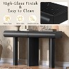NicBex Modern Painted Console Table with 2 Curved Drawers & 3 Geometric Legs,Narrow Entryway Table Foyer Tables for Hallway,Living Room - 3 of 4