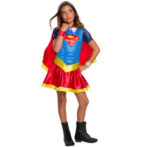 Rubies Dc Super Hero Girls Supergirl Hoodie Dress Large