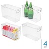 iDesign Set of 4 Pantry Storage Bins with Handles - Clear, USA Made - 2 of 4