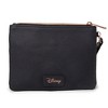 Disney Wallet, Double Pocket Wristlet, Snow White Script Debossed, Castle Emblem Rose Gold, Black, Vegan Leather - 3 of 4