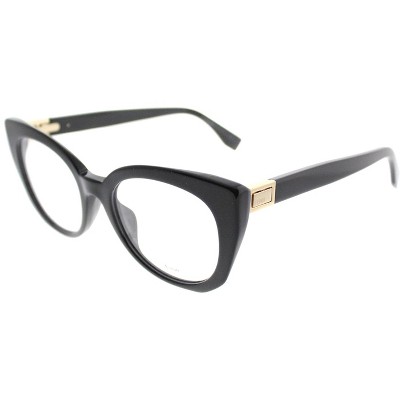 Fendi  807 Womens Cat-Eye Eyeglasses Black 50mm