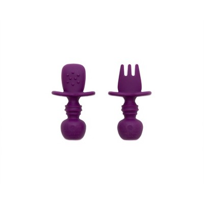 Bumkins Silicone Chewtensils - Purple