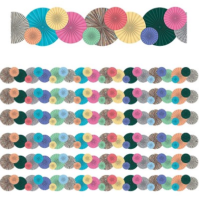 Teacher Created Resources Home Sweet Classroom Fans Die-Cut Border Trim 34 Feet Per Pack 6 Packs