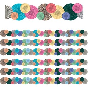 Teacher Created Resources Home Sweet Classroom Fans Die-Cut Border Trim 34 Feet Per Pack 6 Packs - 1 of 2